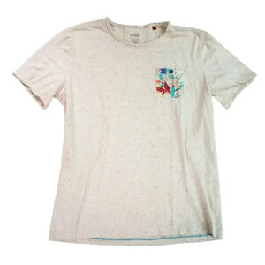 5 48 Men's Floral Pocket Tshirt Large